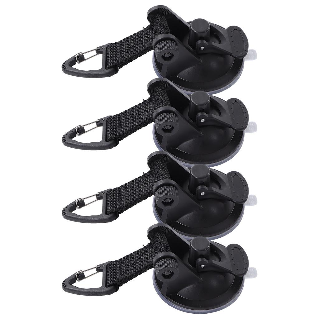 4PCS Car Tent Suction Cup High Strength Light Weight Easy Install Portable Suction Cups for Awning Tents Camping Tarp