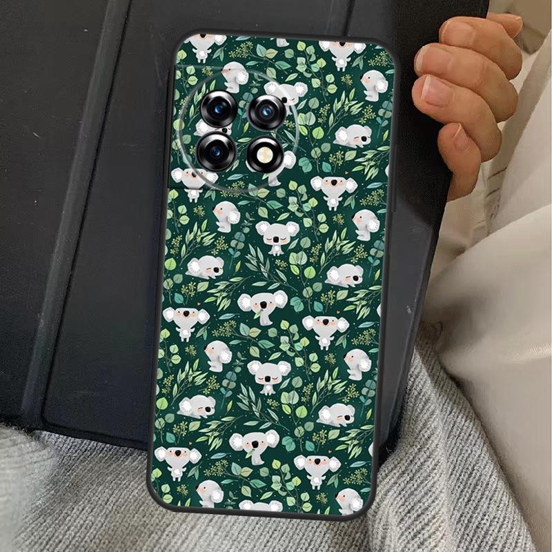 Cartoon Painting Animal Koala Case For OnePlus 13R 12R 10R 13T 10T 8T 15 13 12 11 Nord CE 4 3 2 Lite N20 N30 Nord 5 Cover
