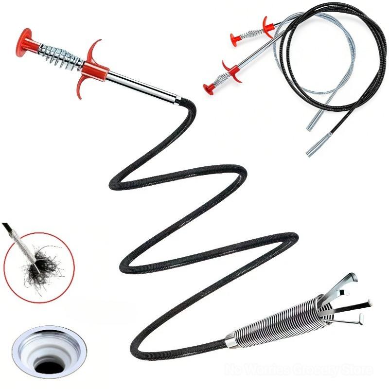 Hand Pinch Cleaning Sewer Pipe Plunger Hand Pinches Four Claws Pipe Opener Drains Four Claw Telescopic Bathroom Acssories Home