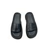 One-word with thick-soled cool slippers for women to wear in summer, Korean open-toe height-increasing vacation, thin and versatile beach shoes