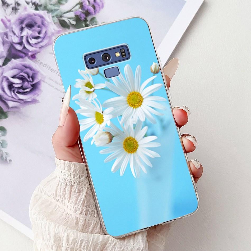 For Samsung Galaxy Note9 Elegant Floral Butterfly Phone Case For Samsung Note 9 SM-N960F SM-N9600 Soft Silicone TPU Cases