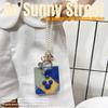 3D Silver Edged Ring Wrist Strap Retro Mouse Phone Case with Pearl Bracelet for Samsung Galaxy Z Flip 7 FE 6 5 4 3 Flip7