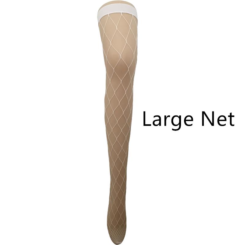 

Women S Long Classic Fishnet Stockings With Elastic Top Lady Colored Mini Net Thigh High (S-M)Leg Circumference Not Exceed 40Cm Max Leg Cir 40cm