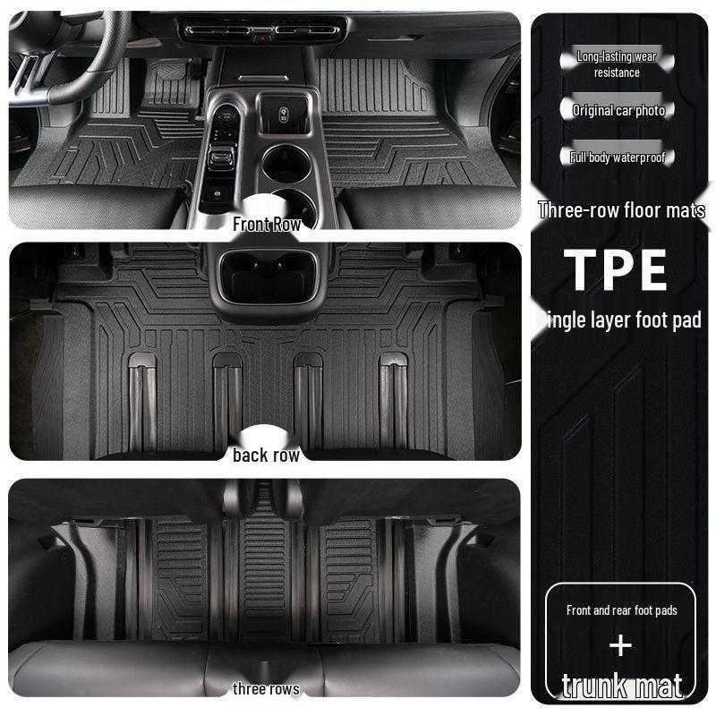 

Lynk & Co 900 TPE Floor Mats 2025: Full Coverage Decorative Interior Car Accessories Lynk & Co 900 [6 seats front two rows]