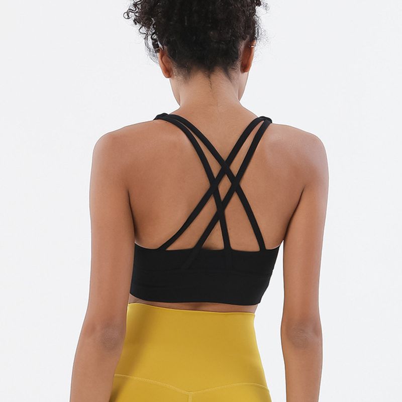 With Chest Pad Spring and Summer New Yoga Clothes Intimates Sports Push up Bras Anti-Vibation Shaping Vest Running Vest Fitness