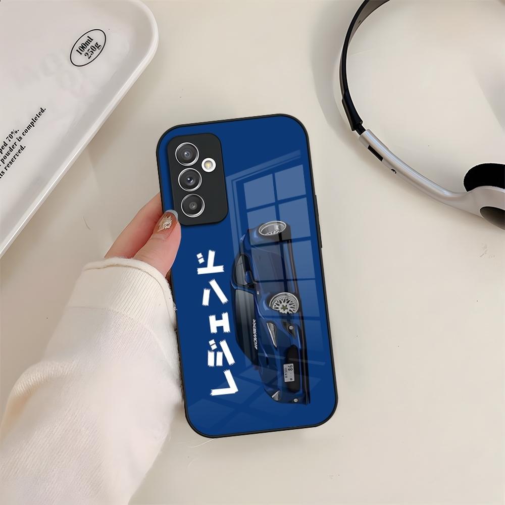 JDM Tokyo Drift Sports Car Phone Case Glass For Samsung S24 S26 S23 S20 S25 S21 S22 Ultra Fe Plus A05 A06 A16 A26 A36 A56 Coque Galaxy S21 FE 5G