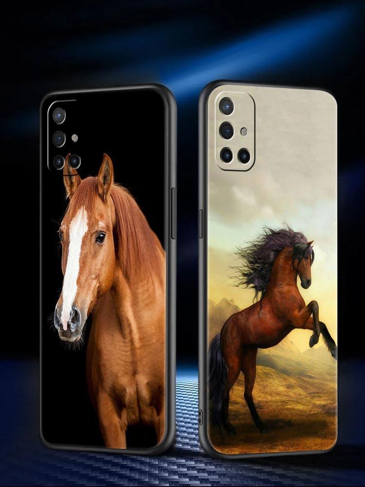 Phone Case For Oneplus 13R 13 12 10T 11 R10 Nord N100 N200 N10 9 9R CE 2 3 Z Pro Lite 5G Soft TPU Cover Animal Horse Fundas Bags