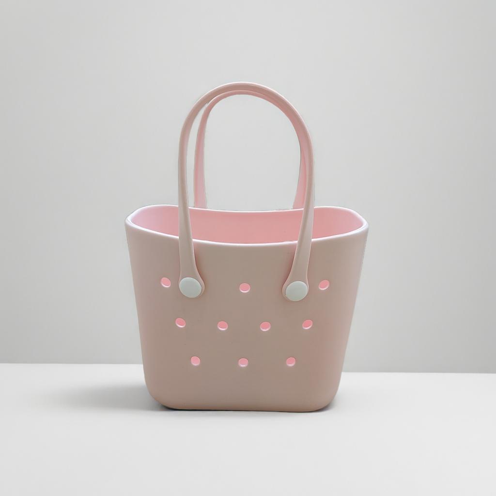 Europa und Amerika Trend Lochtasche EVA Handtasche einfarbig mit hochwertiger Aufbewahrungstasche, Strandtasche, modische Handtasche für den täglichen Ausflug