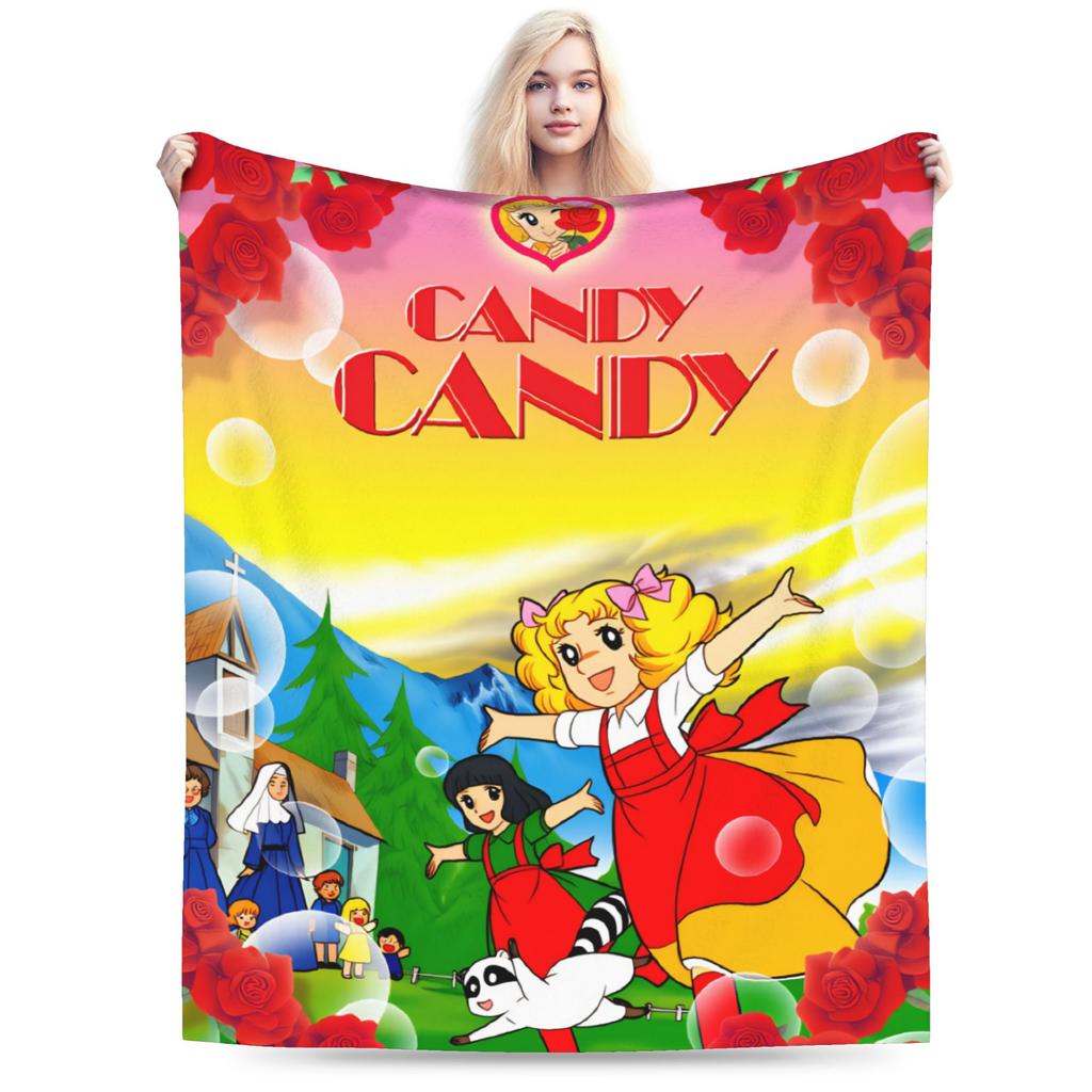 Anime Candy Candy Blanket Quality Soft Warm  Throw Blanket Winter Child Couch Bed Pattern Bedspread