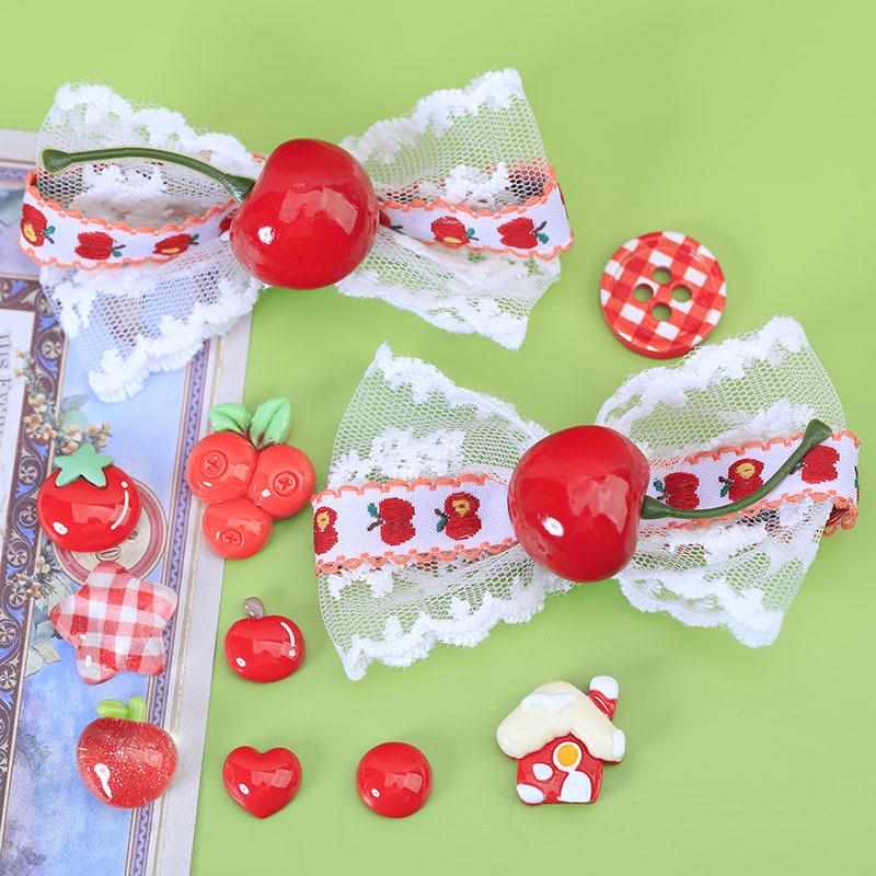 Xiaohongshu-Style Shoe and Hair Accessories: Hole Shoes Decorations, Hair Clips, Ties, Refrigerator Magnets