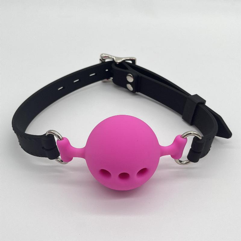 Soft Silicone Gag Ball  Oral Bondage Gear Fetish Open Mouth Breathable Sex Toys For Couples Cosplay Slave Exotic Accessories