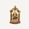 Pure Brass Gem Stone Work Ganesha Idol For Home Decor, Ganesh Statue - 25 Cm