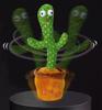Dancing Cactus Toy, Singing Cactus, Baby Plush Toy, Moving Cactus, Reactive Toy that Plays 200 Songs, Recordable, Speaks, Suitable for Early Developme
