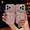 Elegant Diamond Bowknot Phone Case for 17Pro Max, 15Pro, 12, 11, 16, and 15.