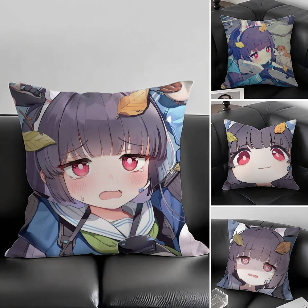 1pc Anime Blue Archive Kasumizawa Miyu Pillow Case Fashion Square Pillowcase Bedroom Sofa Room Ins Decoration Leisure