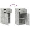 Sideboard with Drawers Concrete Grey 38 x 34 x 75 cm