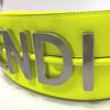 Fendi 8BR798 Graffiti Hobo Bag Shoulder Bag Leather yellow/SilverHardware Unused