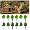 Trees Green 50mm Accessories Bushy Dark Green Decoration