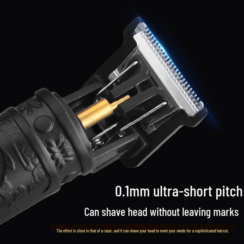 Electric Hair Clipper & Shaver - Precision Oil Head Carving & Bald Cut