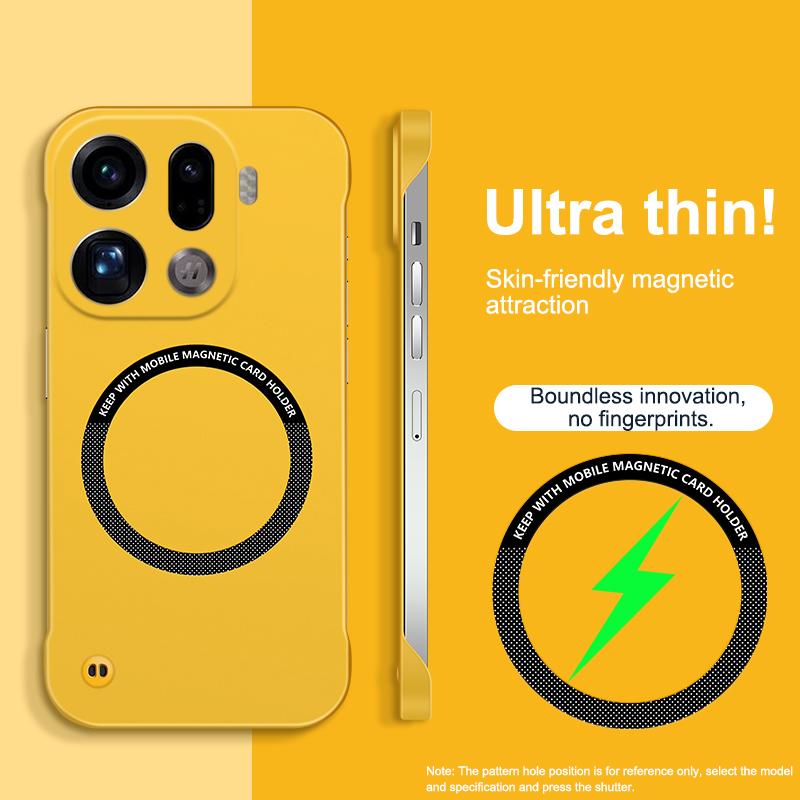 Frameless Magnetic For Magsafe Slim Case For OPPO Find X9 Pro FindX9Pro 5G Wireless Charging Hard Back Cover