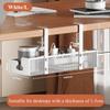 No Drilling Under Desk Wire Management Tray Retractable Cable Organizers in Home Office PC Router Data Wire Metal Storage Rack
