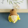 Hand Woven Cross Dressing Capybara Doll Yarn Crochet Capibala Keychain Mini Bag Car Keychain Handmade Pendant Ornament