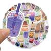50 100Pcs Cartoon Ins Cute Drink Pearl Milk Tea Kawaii Graffiti Stickers Kid Aesthetic Scrapbook Phone Laptop Luggage Sticker