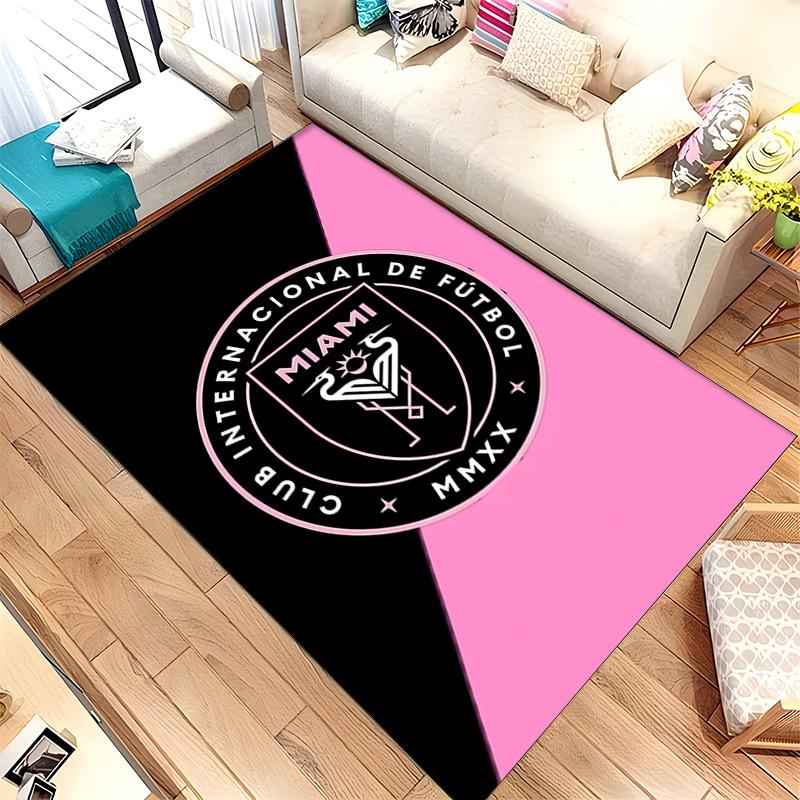 Inter Miami CF (14) Tapijt Geschikt Voor Woonkamers Slaapkamers Computerruimtes Eetruimtes En Plaatsing Onder Tafels En Stoelen Ook Een Ideale Keuze Voor