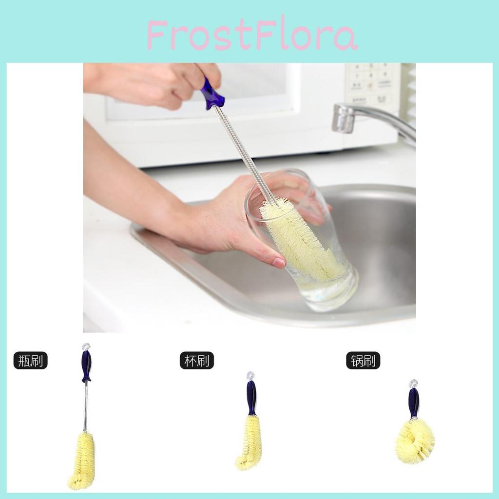 Handle Vase Long Cleaning Brush With Dense Bristles And Design Curved