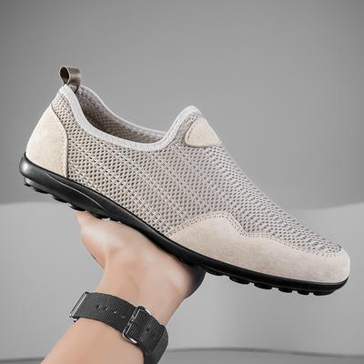 FashionLichtgewicht Heren Casual Schoenen Ademend Instapper Heren Casual Sneakers Antislip Heren Flats Outdoor Wandelschoenen Maat 36-47