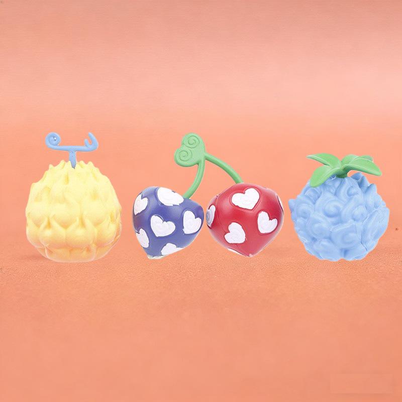One Piece Re dei Pirati Fagiolo Dolce Frutto del Diavolo Mini Figura Ornamento