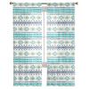 Cortinas Transparentes con Patrón Geométrico Para Sala de Estar Dormitorio Decoración del Hogar Cocina Tul Para Ventanas Visillos