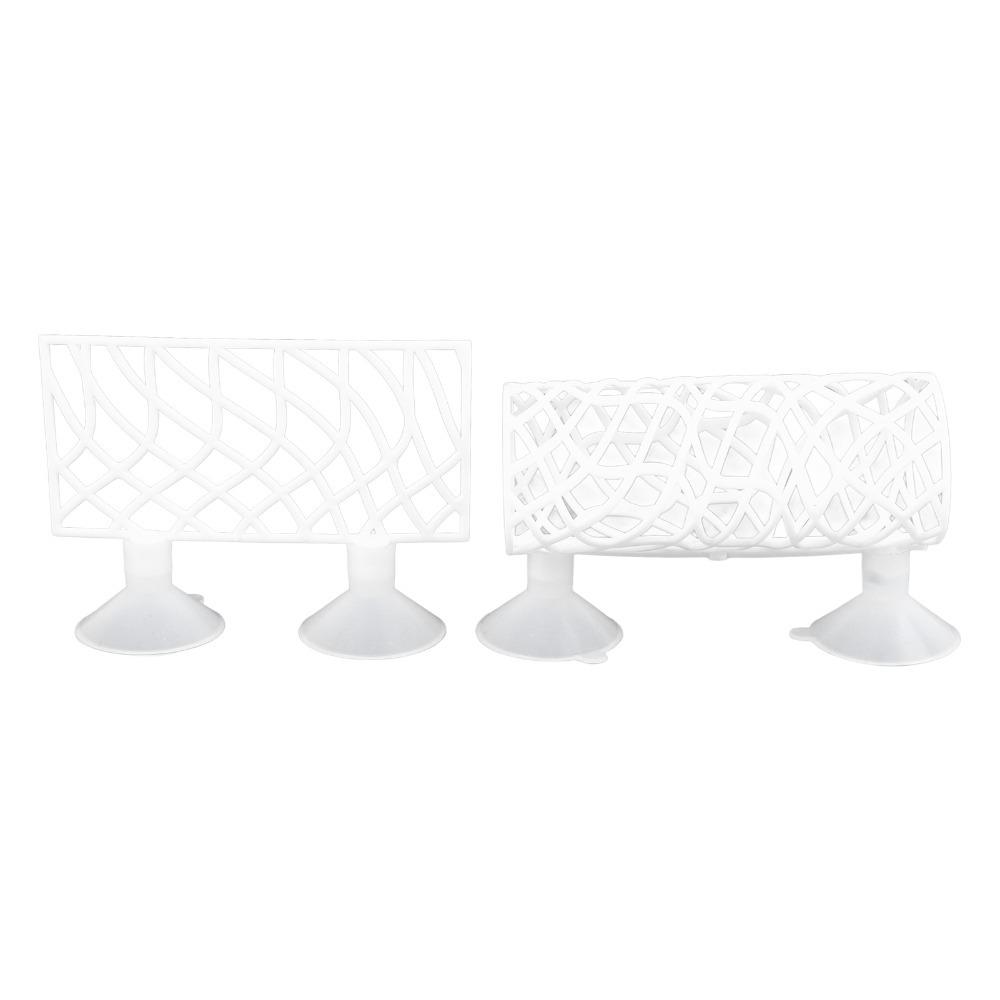 Fischspielzeug Kleines Loch Fischbett Tunnel Hohl Design Saugnapf Fisch Ruhe Röhre Versteck Höhle Betta Hängematte Aquarium