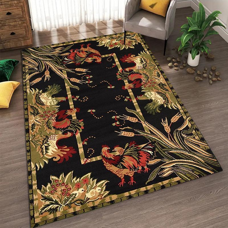 Bohemian Vintage Carpets Living Room Bedroom Carpet Printing Soft Entrance Floor Mat Home