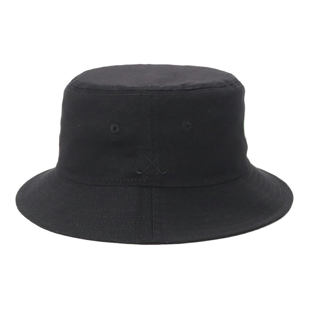New Era Golf Bucket Washable GF BUCKET01 SCW OVAL LOGO NER36G1089 Hat, Cotton, Black, M/L, BLK, 14391285,