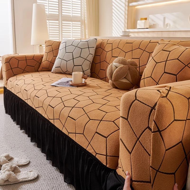 New Skirt Sofa Cover Single and Double All Inclusive Four season All in One Anti Cat Scratch Old Fashioned Universal Cover