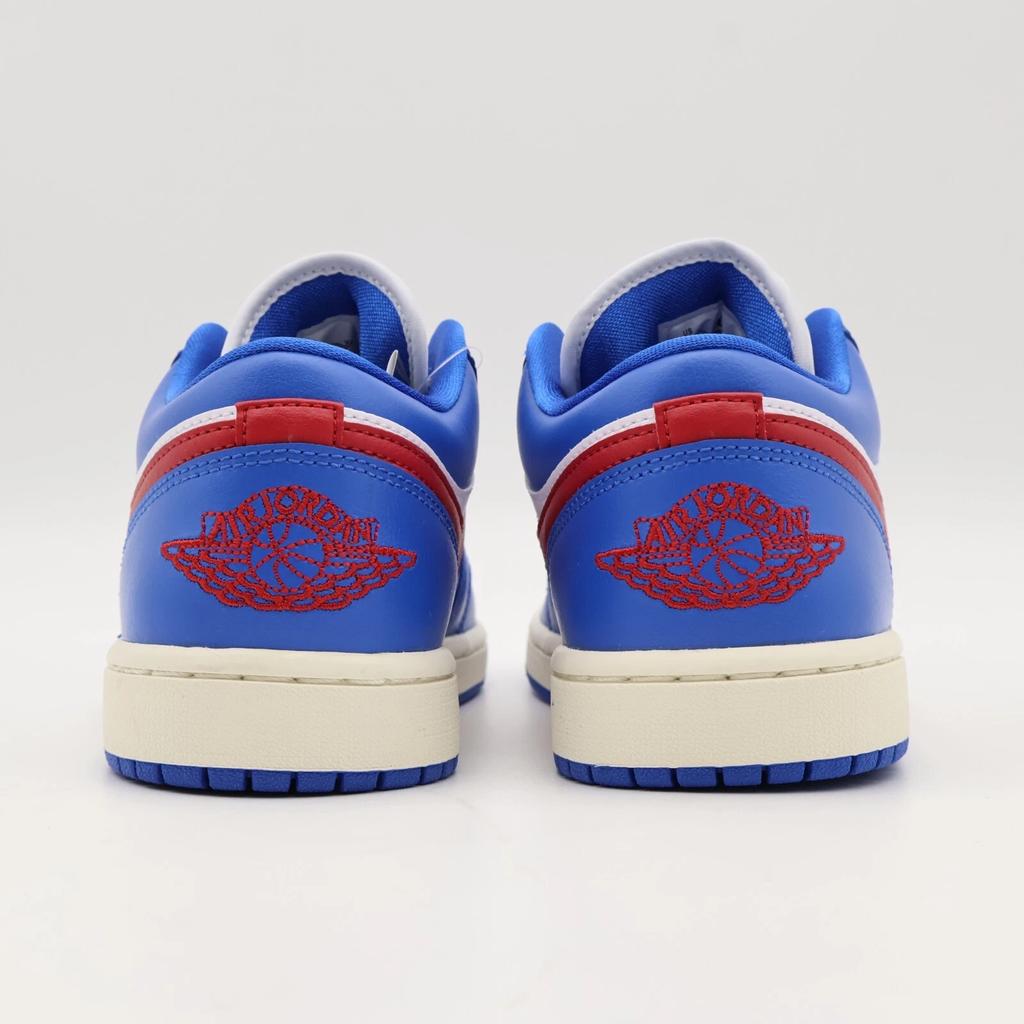 DC0774-416 Nike Air Jordan 1 Low Sport Blue Gym Red Sail White (Women's)