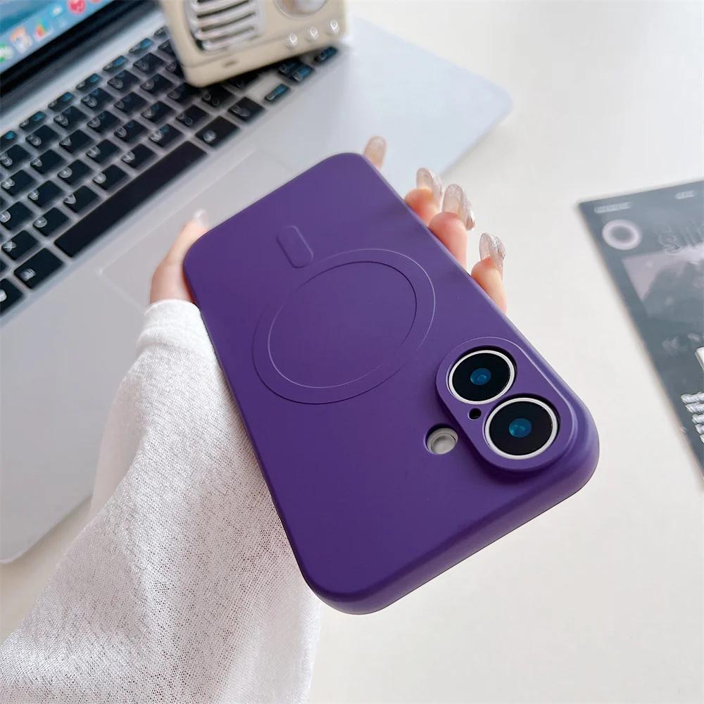 for Magsafe Liquid Silicone Phone Case for iPhone 17 Air 16 15 14 Pro MaxPlus 12 13 Mini 11 Magnetic Shockproof Ultra Slim Cover