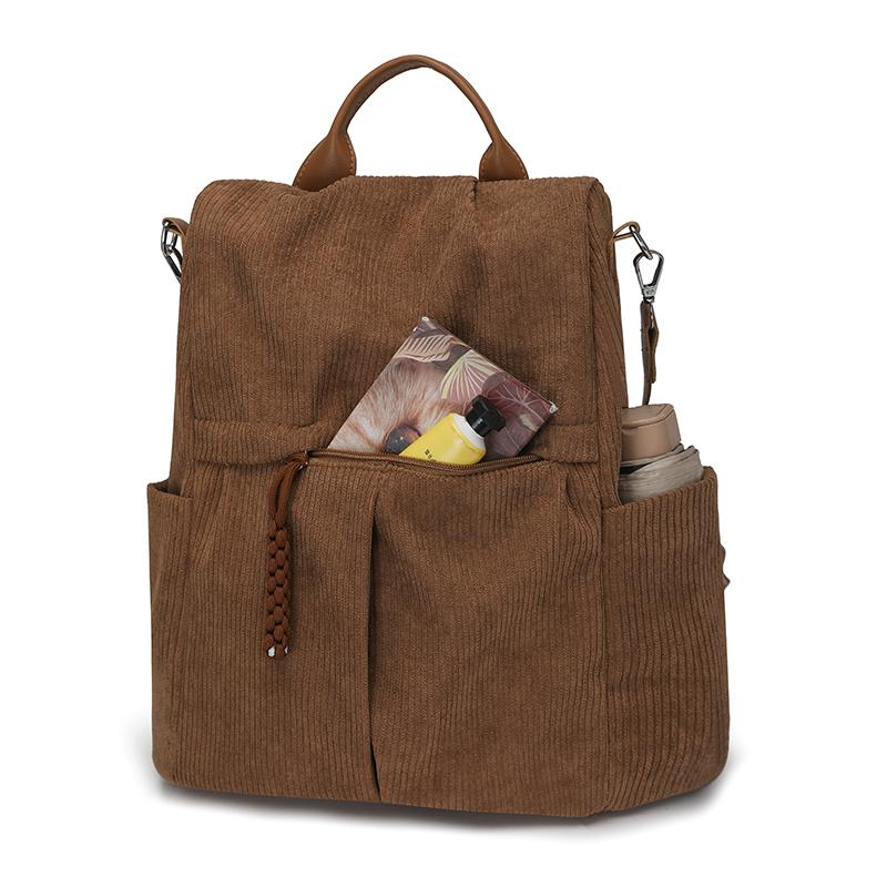 Cordrucksack Schultasche für Studenten Outdoor Rucksack mit großer Kapazität