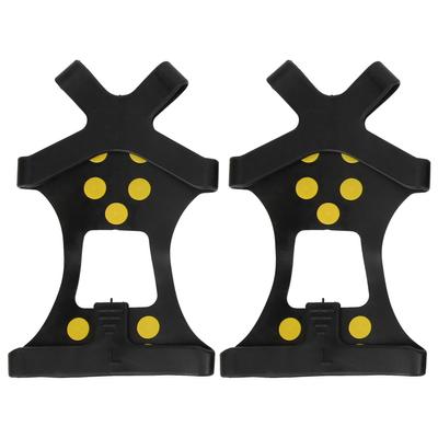 10 Studs AntiSkid Snow Ice Climbing Shoe Spikes Ice Grips Cleats Crampons Shoes Cover(Crampon Non