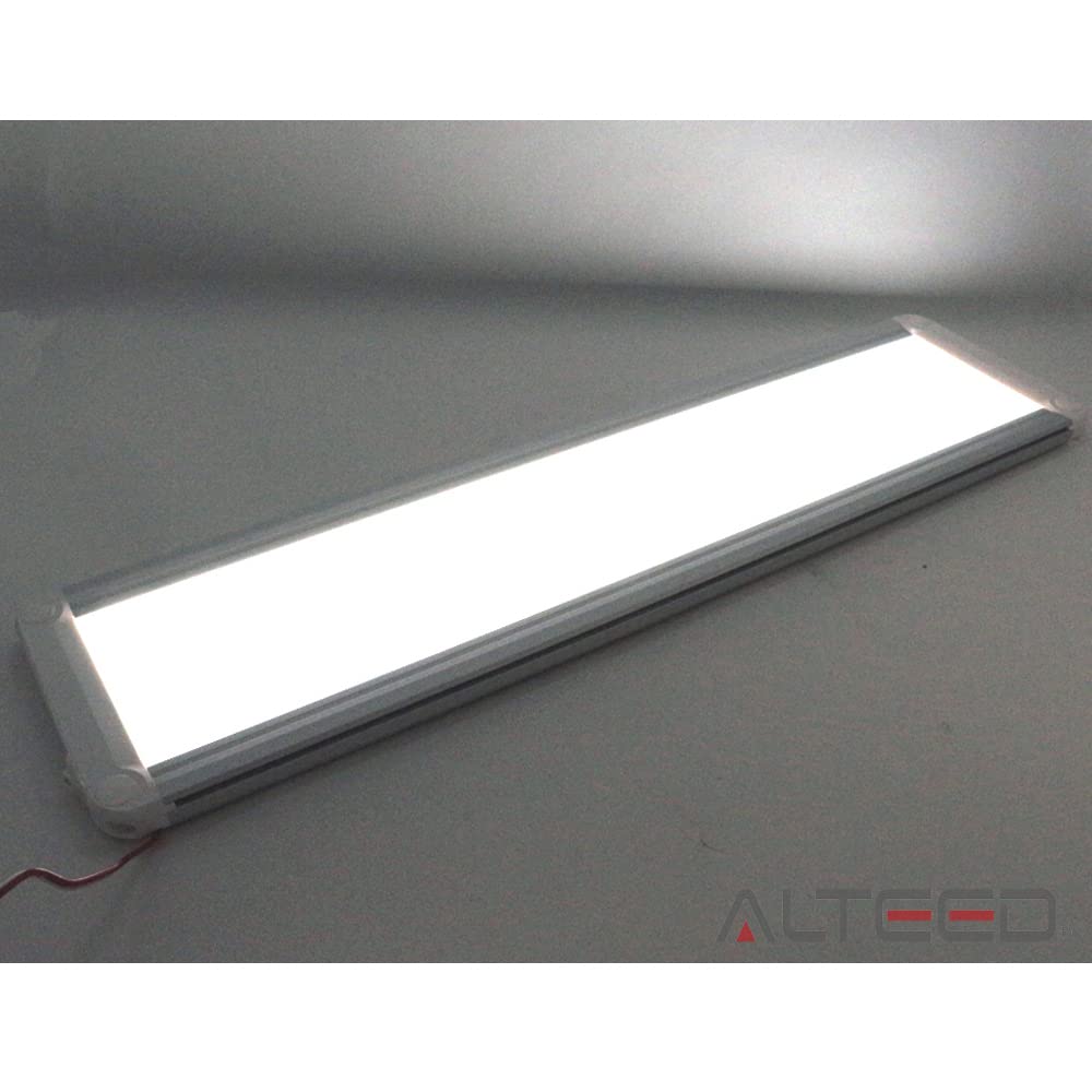 ALTEED LED Interior 45cm Extra Interior Lamp for Cars Light, Long, White, Full-Brightness Panel, 12V/24V,
