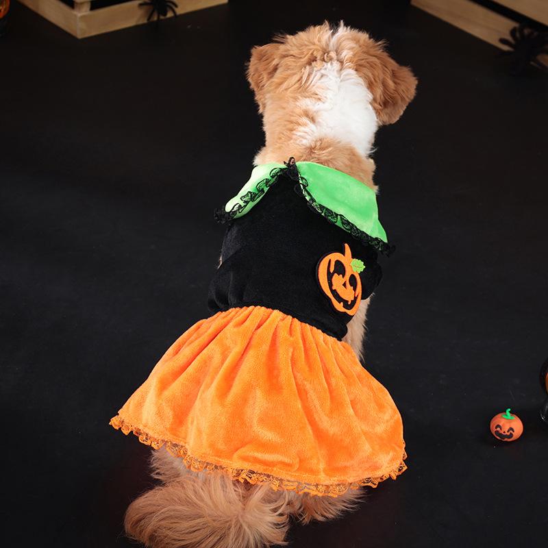 Halloween Pet Dress Dog Costume with Wings Party Outfit Cute Festival Clothing for Dogs