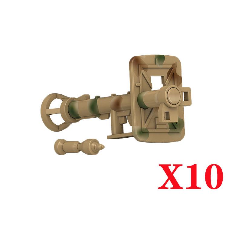5/10 WW2 Soldier Weapons Building Block Two-color Printing Machine Rifle Submachine Sniper Guns Military Accessories Block Bricks C238