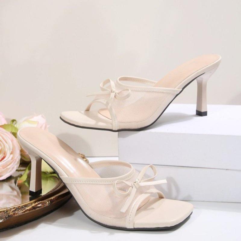 Designer Luxury 2026 Summer Clip Toe Woman's Slippers Fashion High Heel Dress Shoes Outdoor Gladiator Sandalias Woman Flip Flops