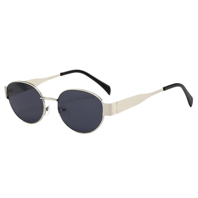 2025 Trendy Oval Metal Frame Sunglasses for Men & Women - European & American Fashion