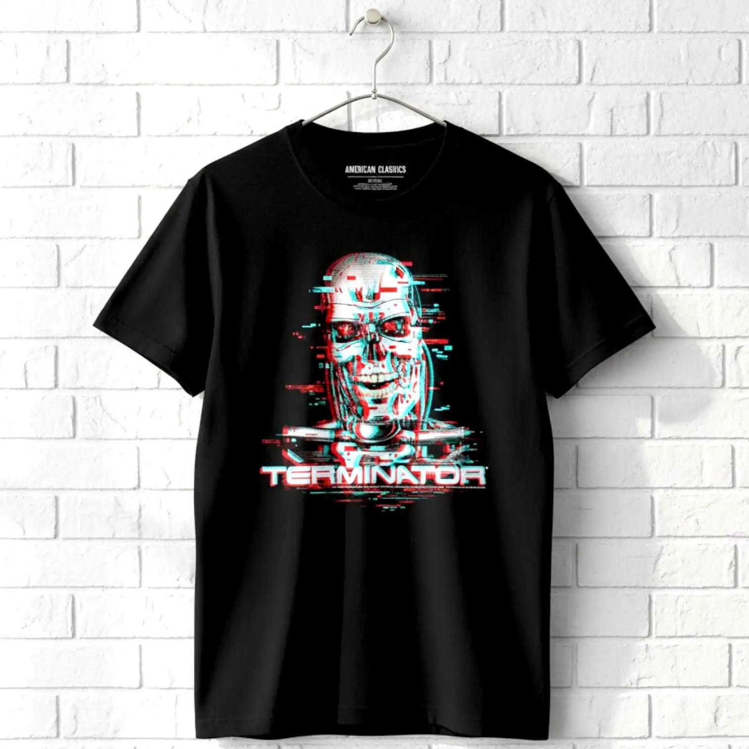 Terminator T-800 Glitch Men s T Shirt XXL