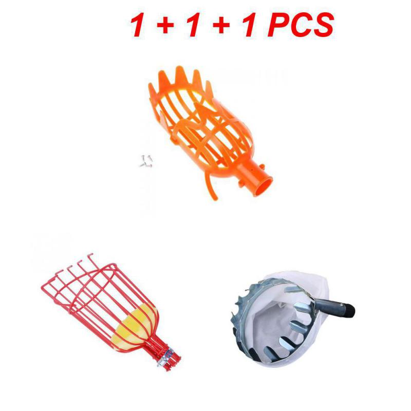 3PCS Garden Basket Fruit Picker Head Plastic Fruit Picking Tool High-altitude Fruit Picker Picking Loquat Picking Bayberry Tool