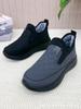 Men's Winter Velvet Slip-On Waterproof Casual Shoes - Non-Slip Soft Bottom for Middle-Aged Dads