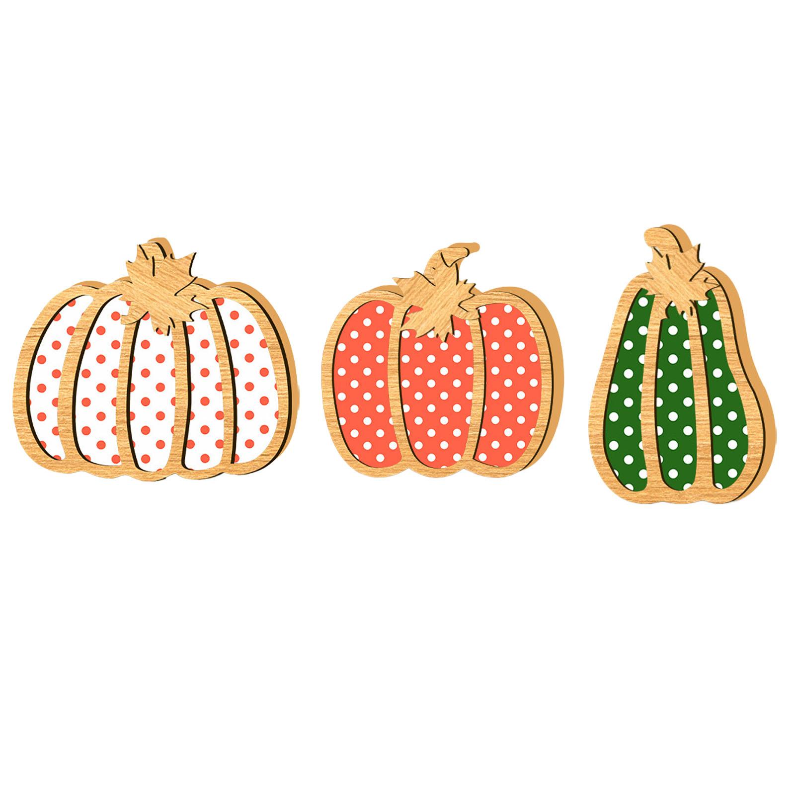 

Home Fall Decor, Three-Piece Wooden Pumpkin Fall Decor, Multi-Tier Tray, Mantel, Shelf, Decor One Size