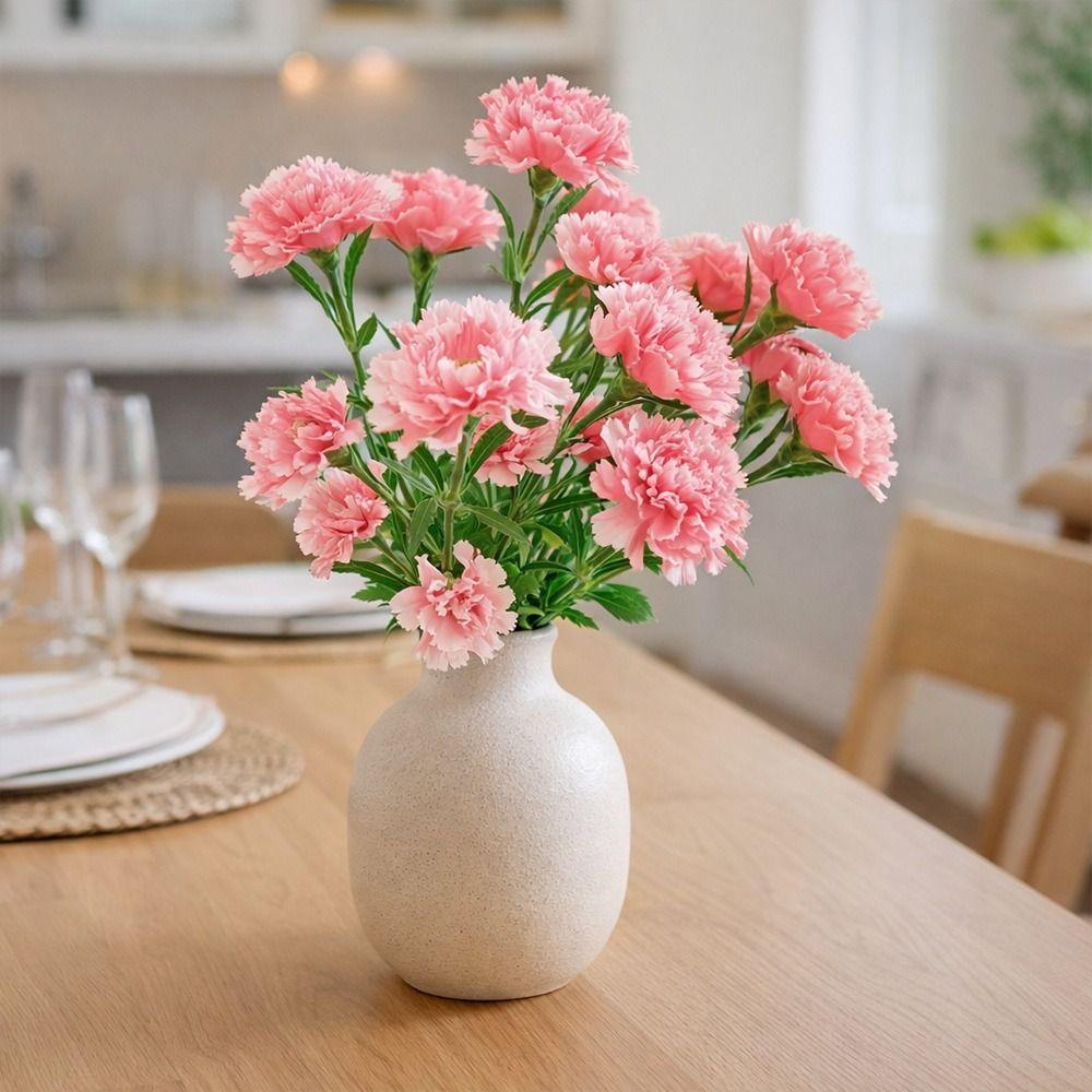 14-flower Artificial Carnation Bouquet DIY Home Wedding Photography Decoration  Home Decor